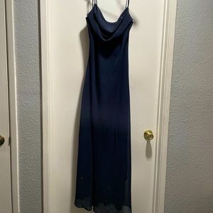 Dark blue Katrina nites long dress size 16